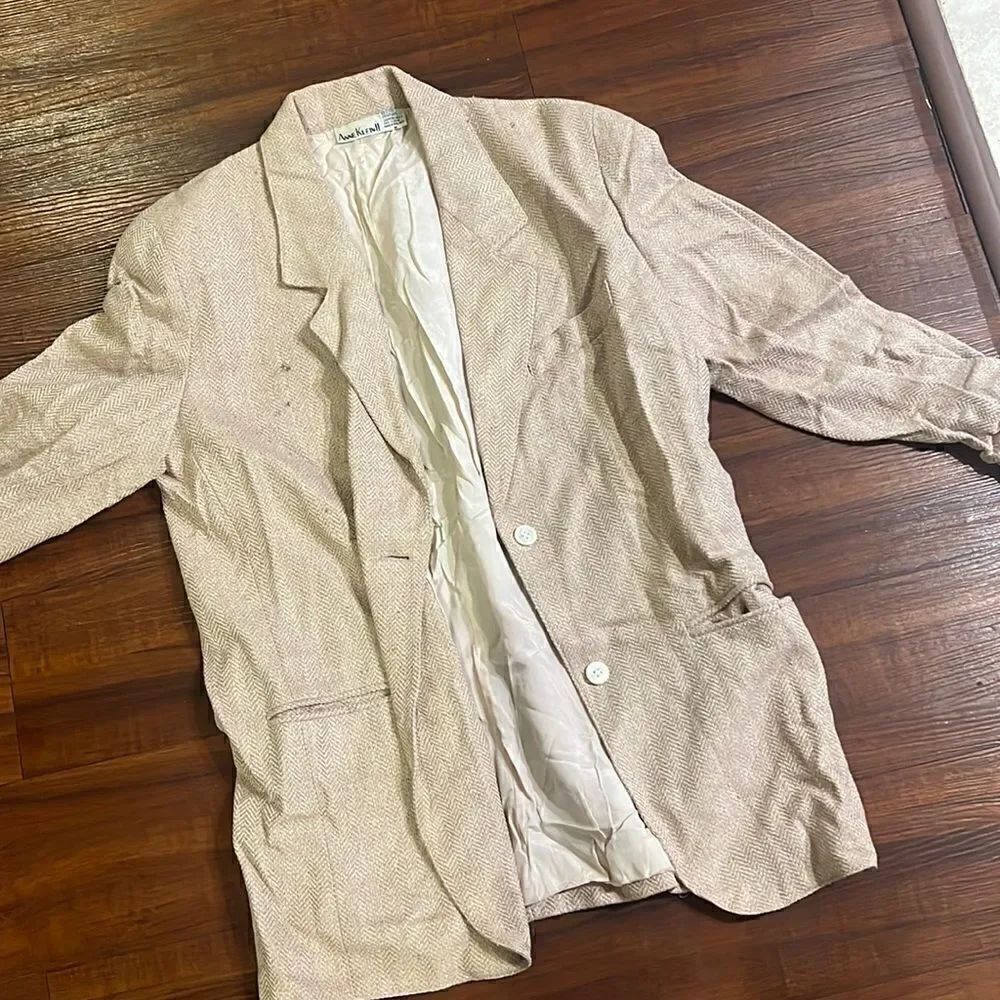 Anne Klein Coat - Jacket - Women’s Medium - LIKE NEW VINTAGE - Tan Buff Color